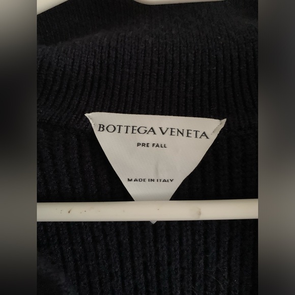 Bottega Veneta Navy Blue V-Neck Sweater Size XL Wool - Picture 3 of 4